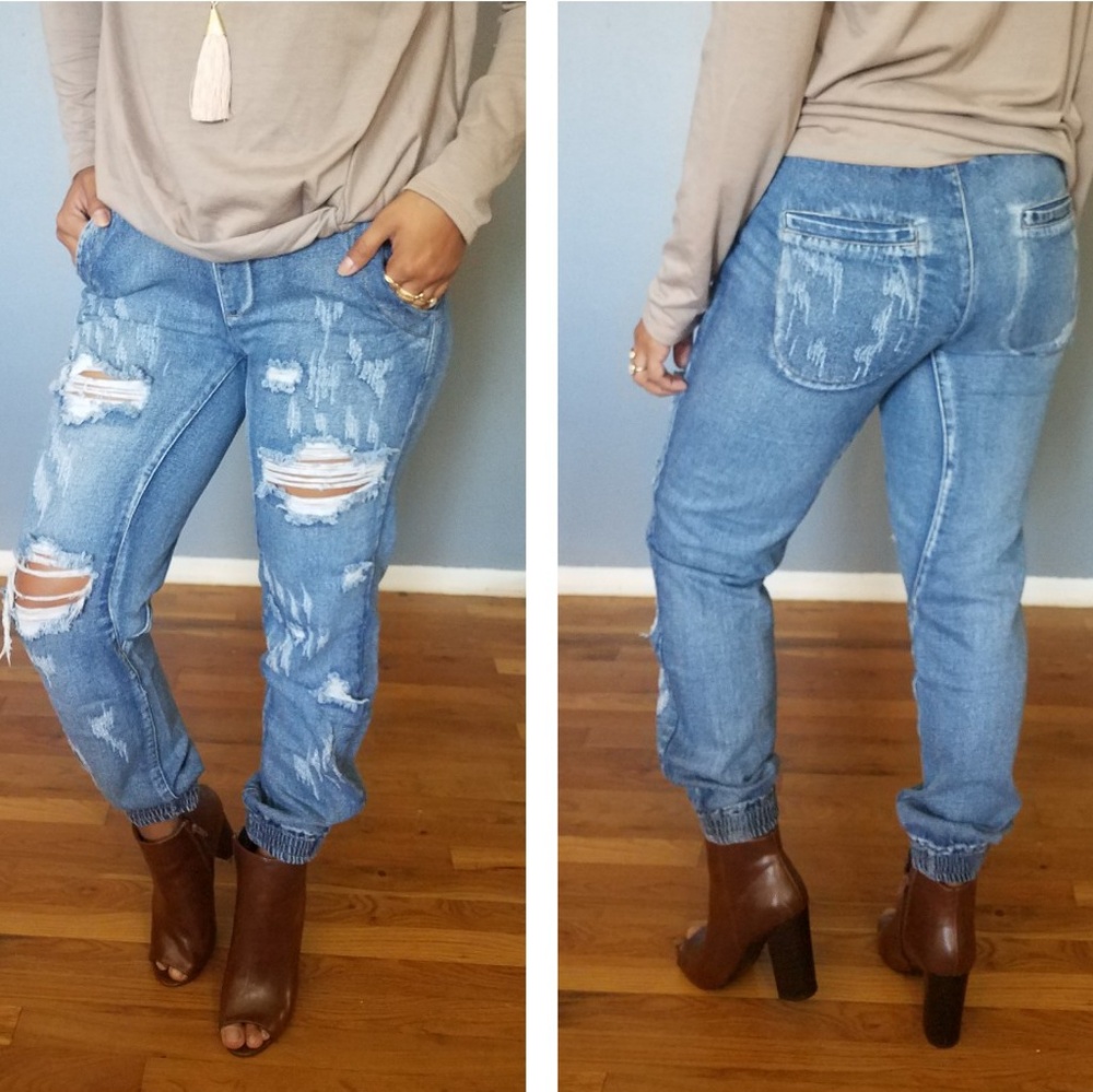 🏷CLEARANCE NO KIDDING DENIM JOGGER SMALL - Picture 3 of 8